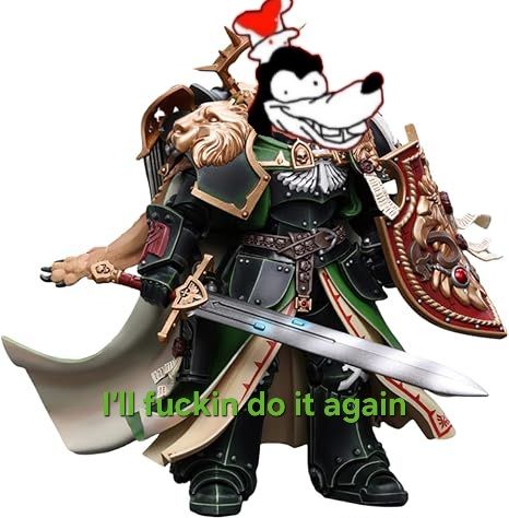 The Lion after killing Angron and learning he'll be back