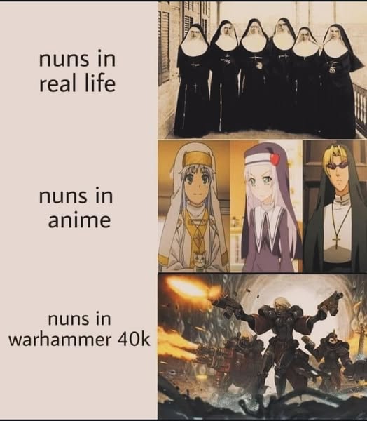 Nuns in different universes