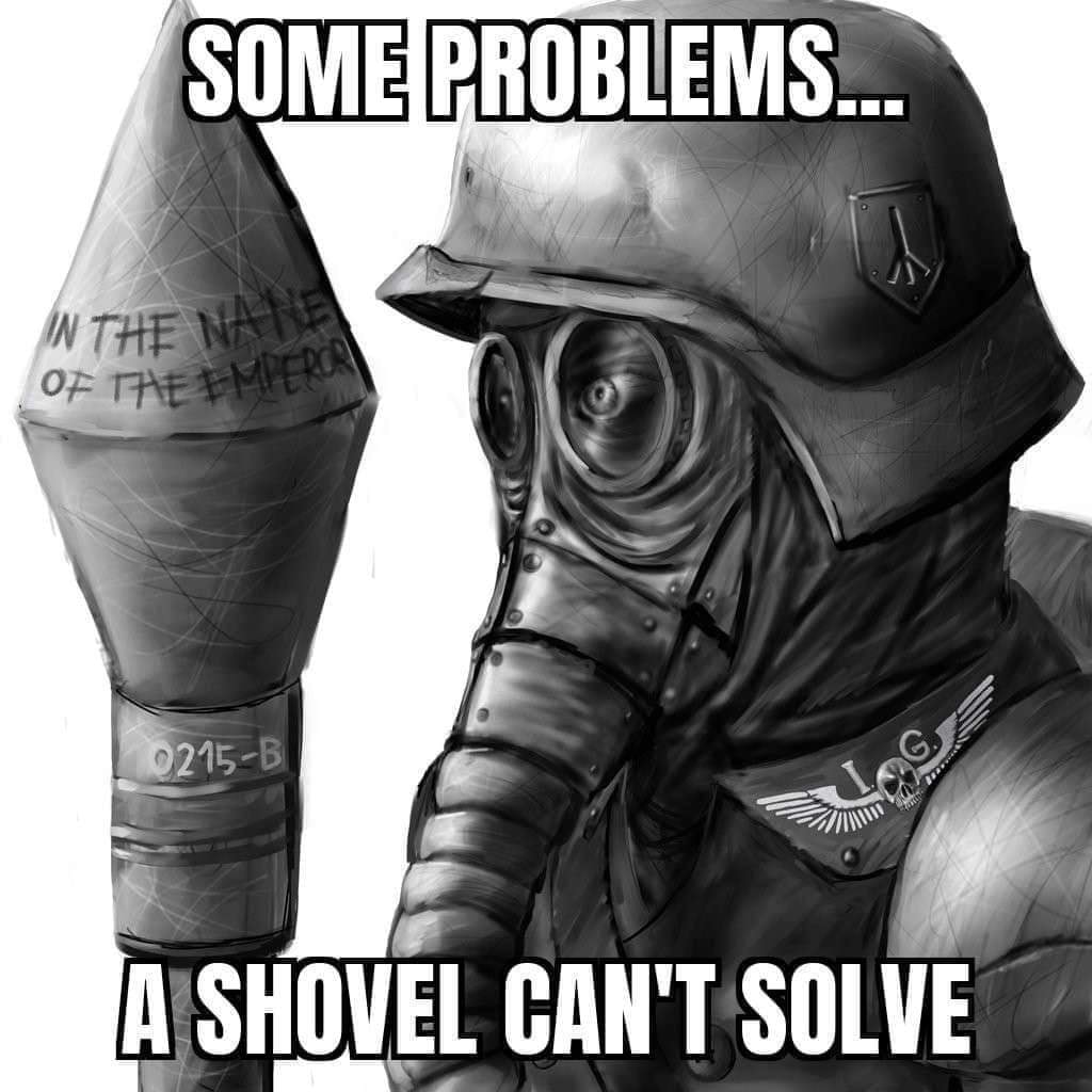 That just means you are not shoveling for the Emperor hard enough