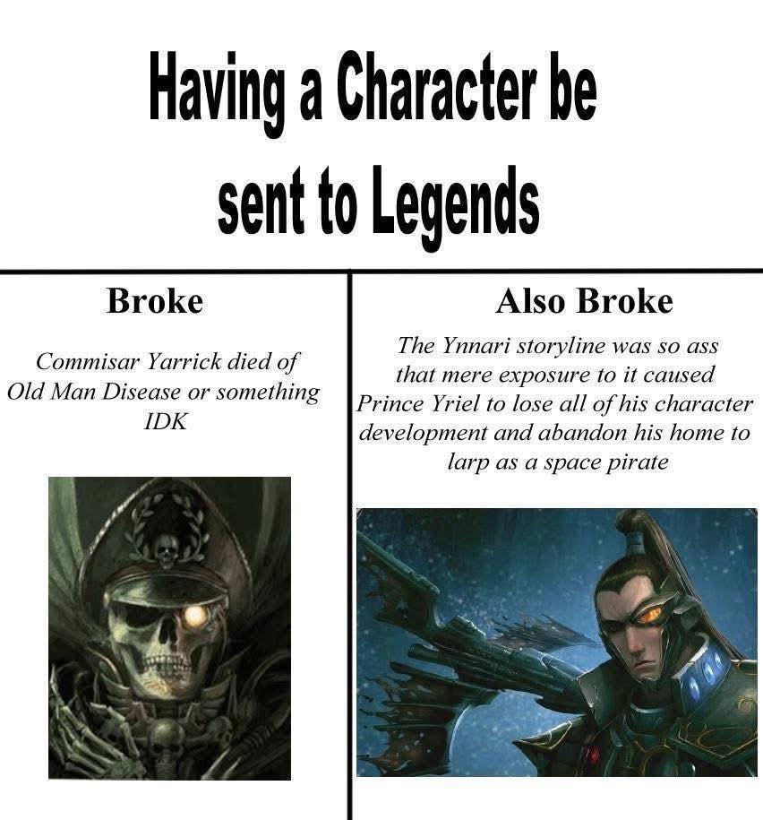 Having a Character sent to Legends
