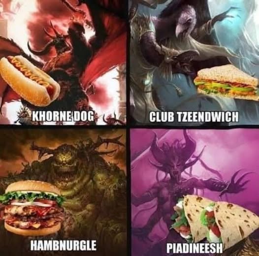 If you accept food from a chaos demon, you're an idiot