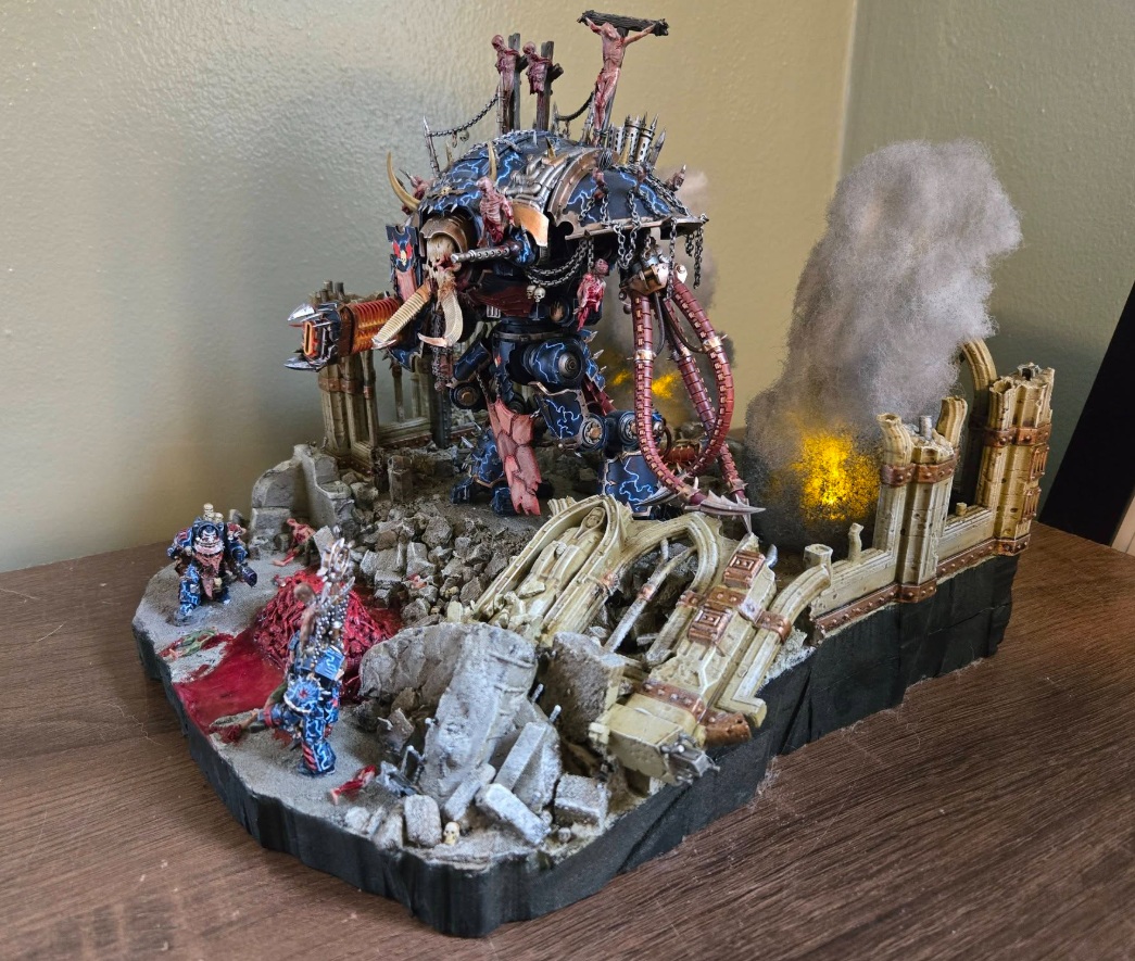 Night Lord Contekar Terminators Overseeing the Skinning Pits Diorama
