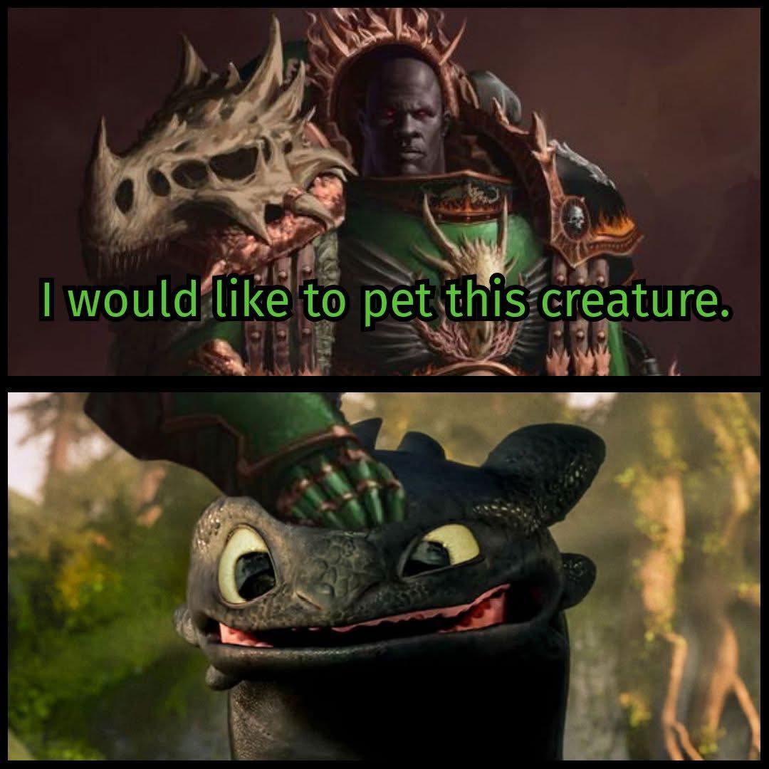 Vulkan will craft some PEAK prosthetic tail for the creature