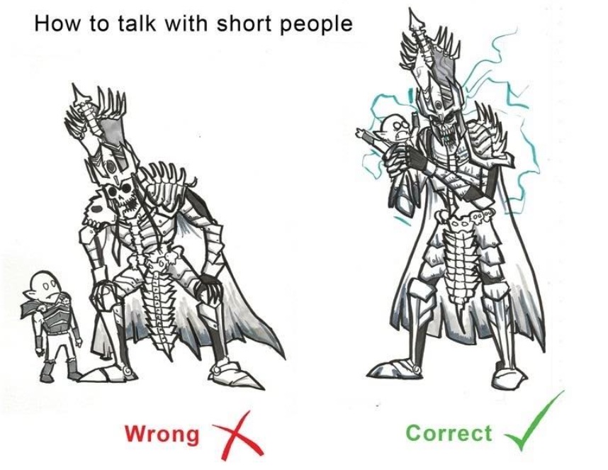 How to talk to short people