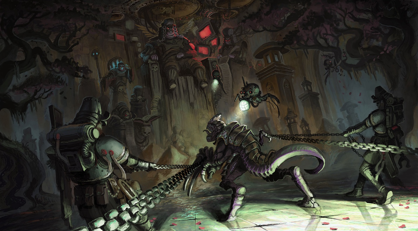A Tyranid from the Gilded Hive Taken in for harvesting