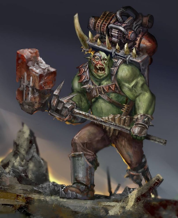 Ork Nob Warhammer 40k Art