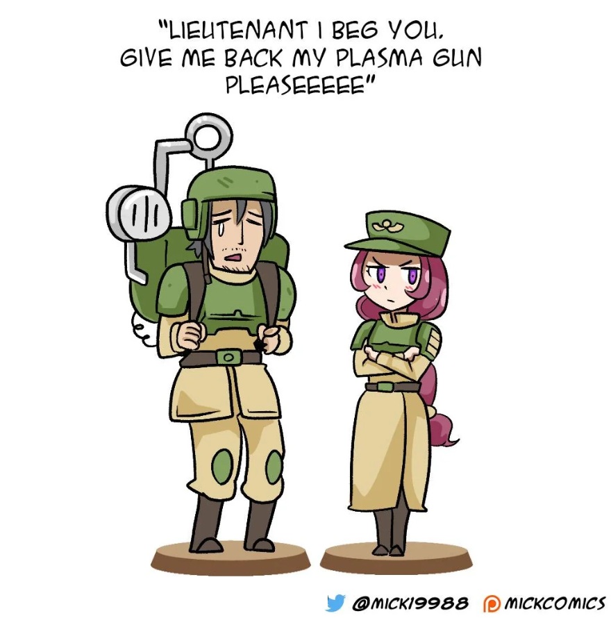 The Lieutenant and her vox trooper