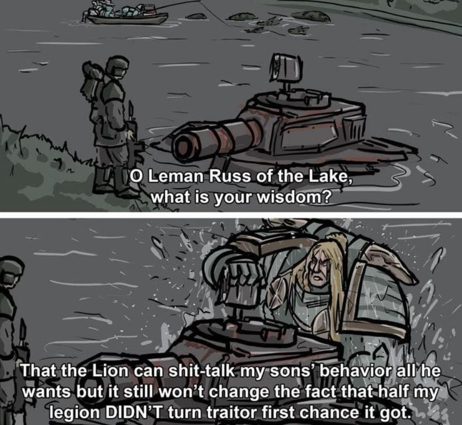 Well that’s because 99% of the legion was dead