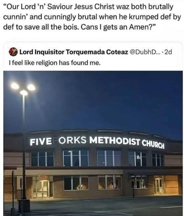 Can I get a WAGH!?! and an amen.
