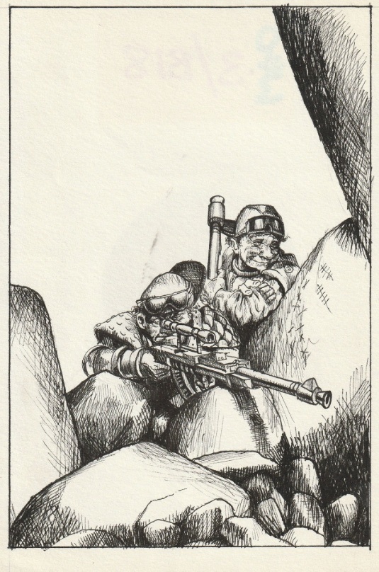 Ratling Snipers Oldhammer Art