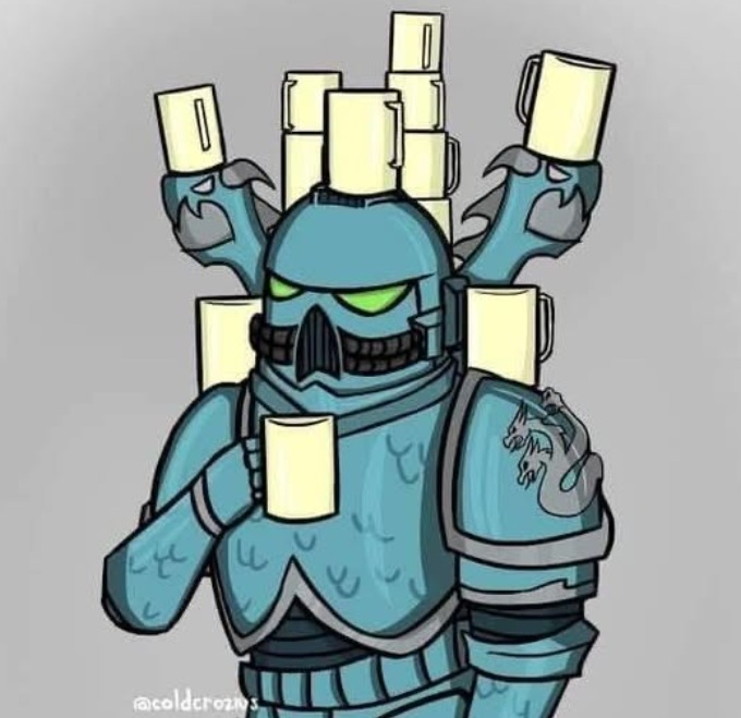 Hydra Caffenate! Warhammer Meme