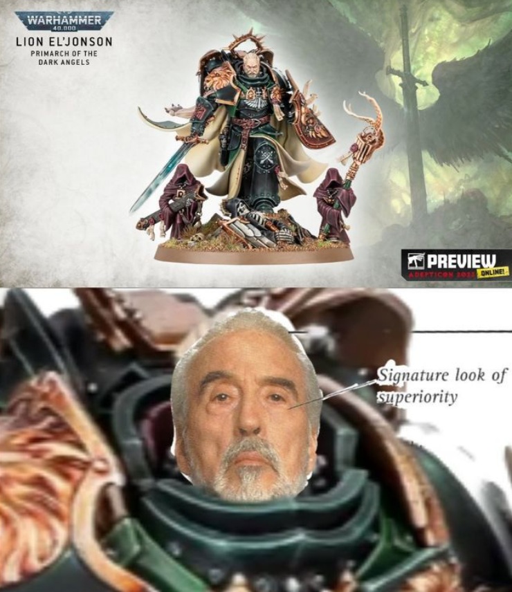 Signature look of superiority