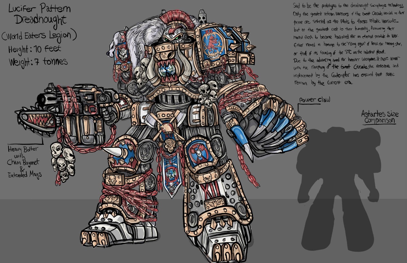 Lucifer Pattern Dreadnought, World Eaters Legion