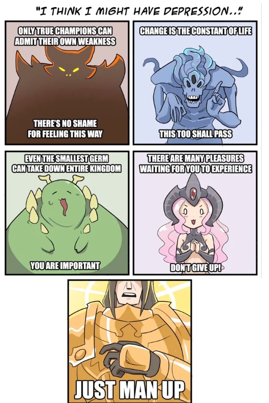 Advice from the Chaos Gods and Emperor or Mankind when you have depression