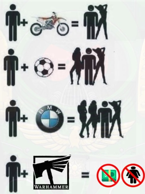 It's true though, I mean many men are broke too because of Warhammer...Warhammer Meme
