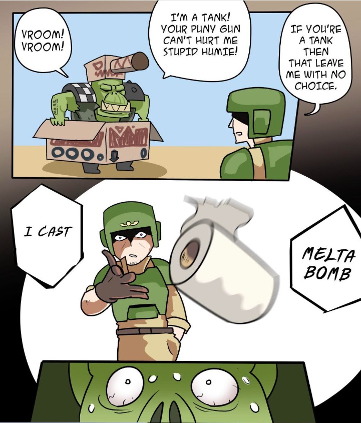 If you can't beat ork logic, use ork logic, Warhammer Comic