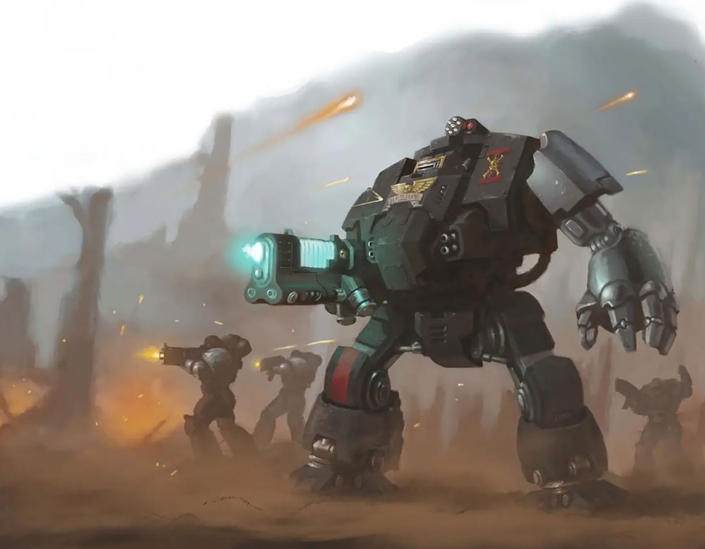 Redemptor Dreadnought Warhammer 40k Art