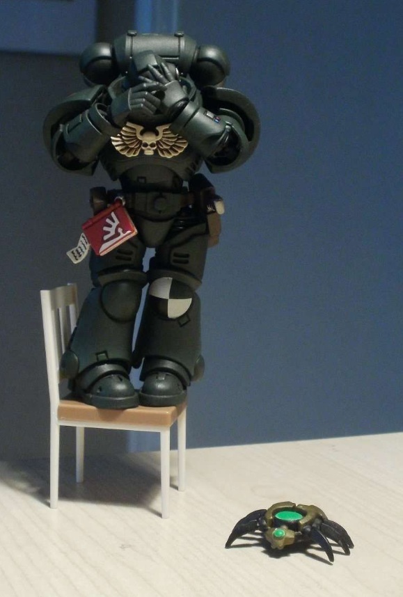 He’s witnessing horrors! Warhammer meme
