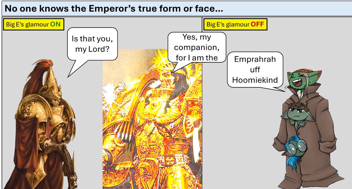No one knows the Emperor's true form of face...