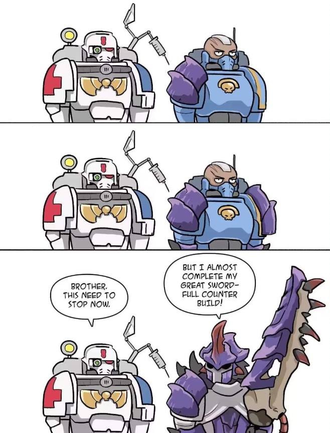 Well, the "Monster hunters" isn't the worst name for a chapter...Warhammer Comic
