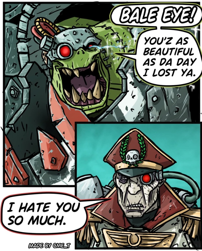 "Frenemies" in a nutshell, Warhammer Comic