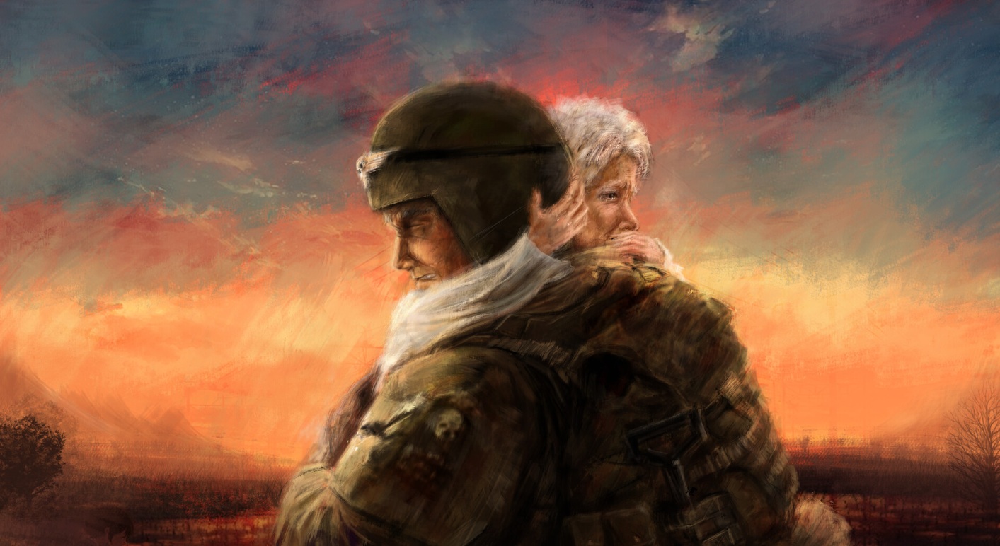 Cadian Hugging his Mom