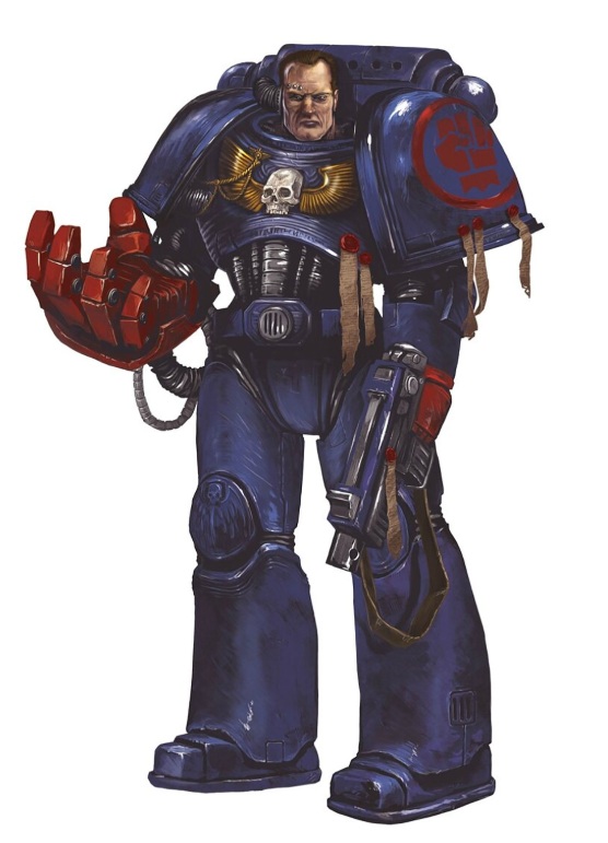 Crimson Fist Veteran Warhammer 40k Art