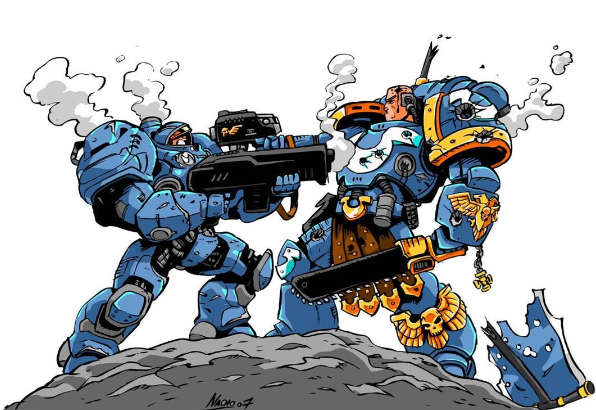 Ultramarine Versus Starcraft Terran Marine