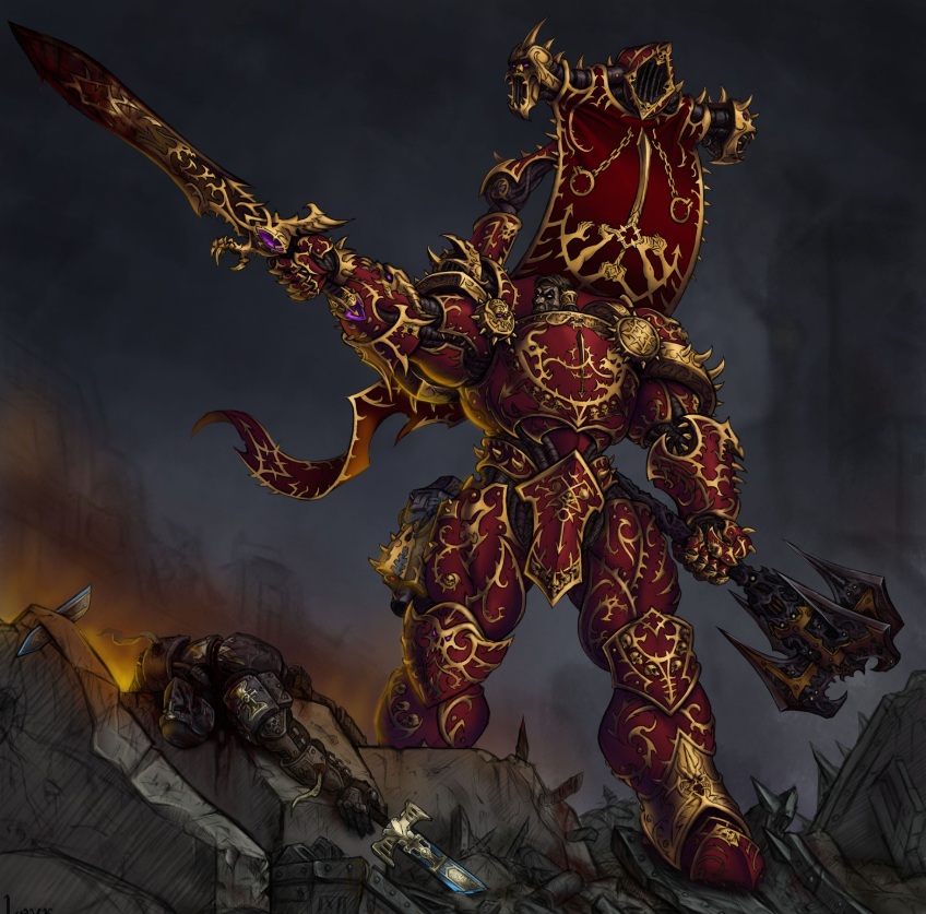 Giant Chaos Space Marine vs Inquisitor, Fan-Created Character