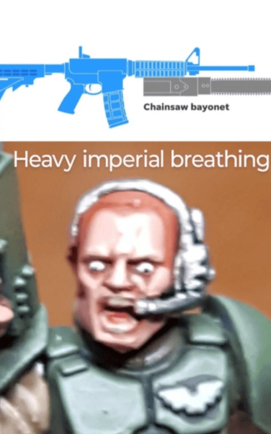 Heavy Imperial Breathing, Warhammer Meme