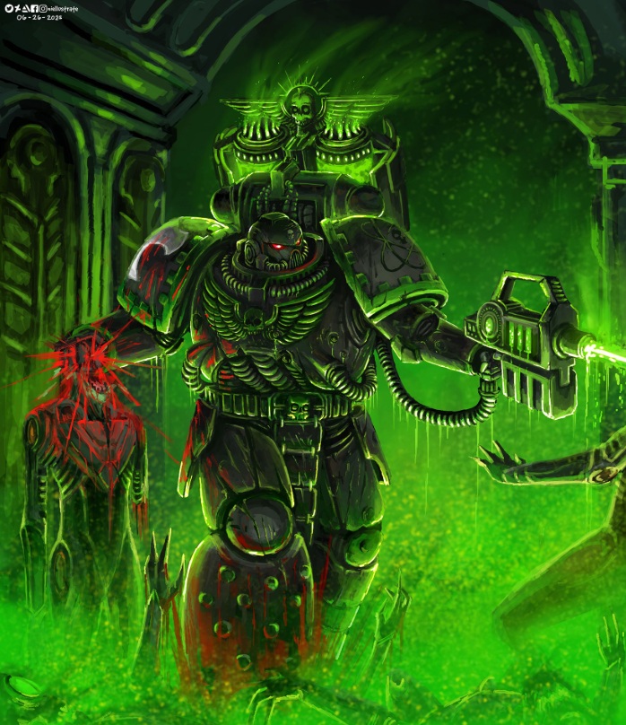 Angels Fissile Destroyer Marine, Fan-Created Lore