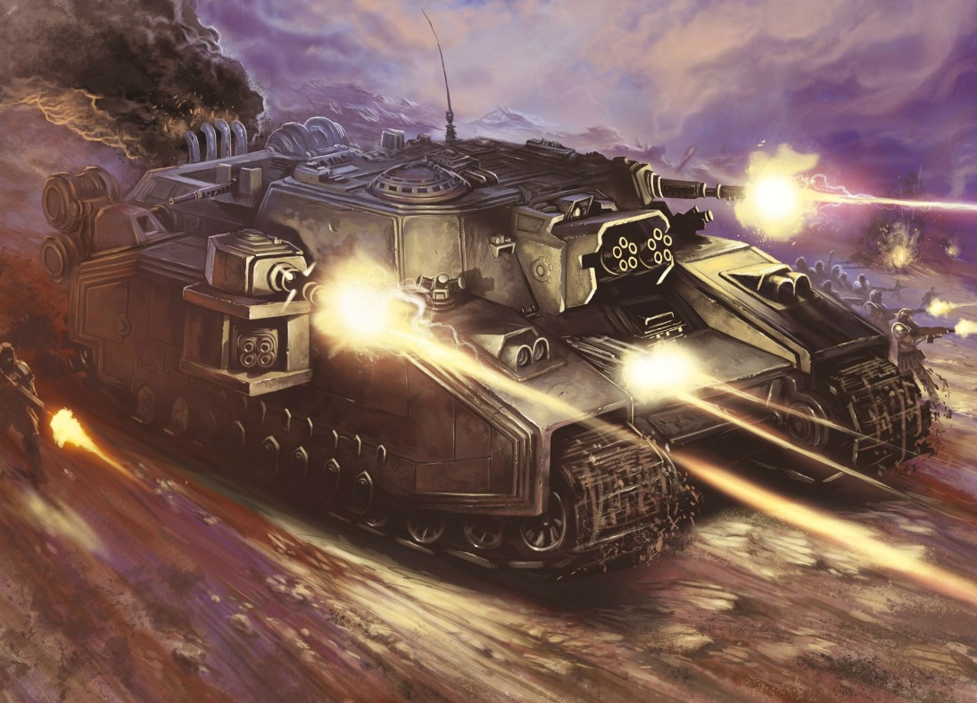 Stormlord Super Heavy Tank Warhammer 40k Art