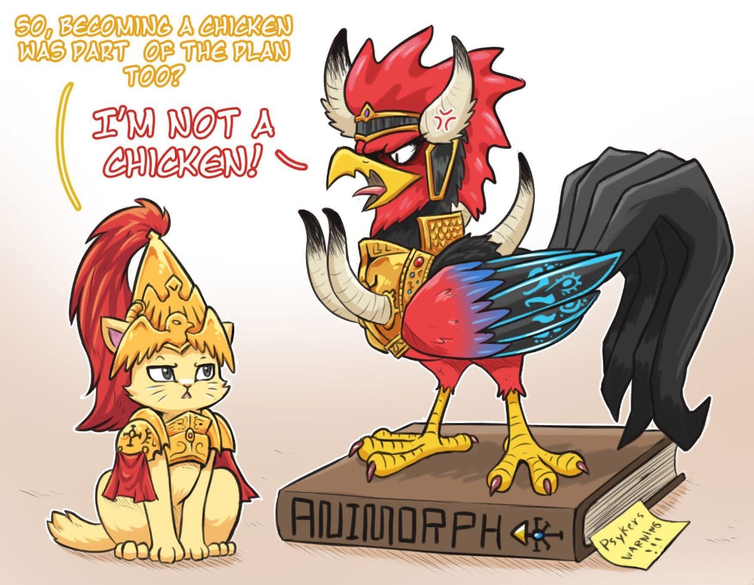 He is a Rooster! Warhammer Meme
