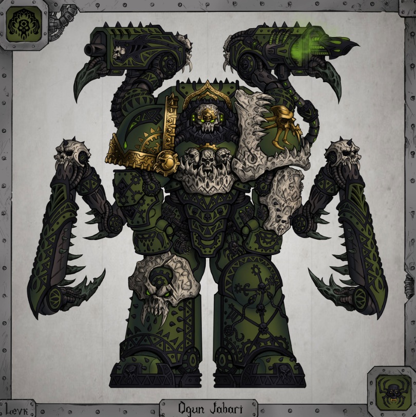 Ogun Jabarti, Space Marine Black Fang, Fan Created Character