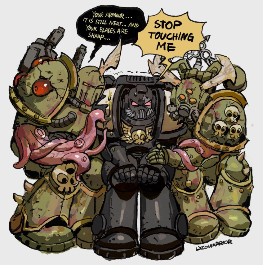 Stop touching me....Warhammer Comic