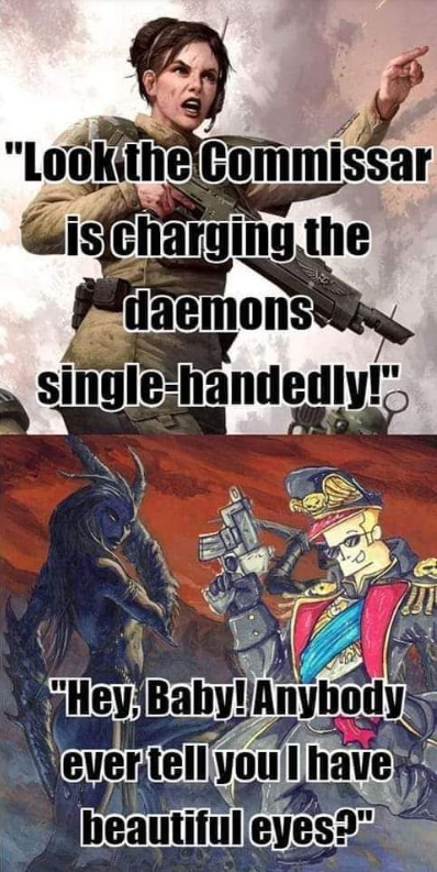 Johnny Commissarvo Warhammer Meme
