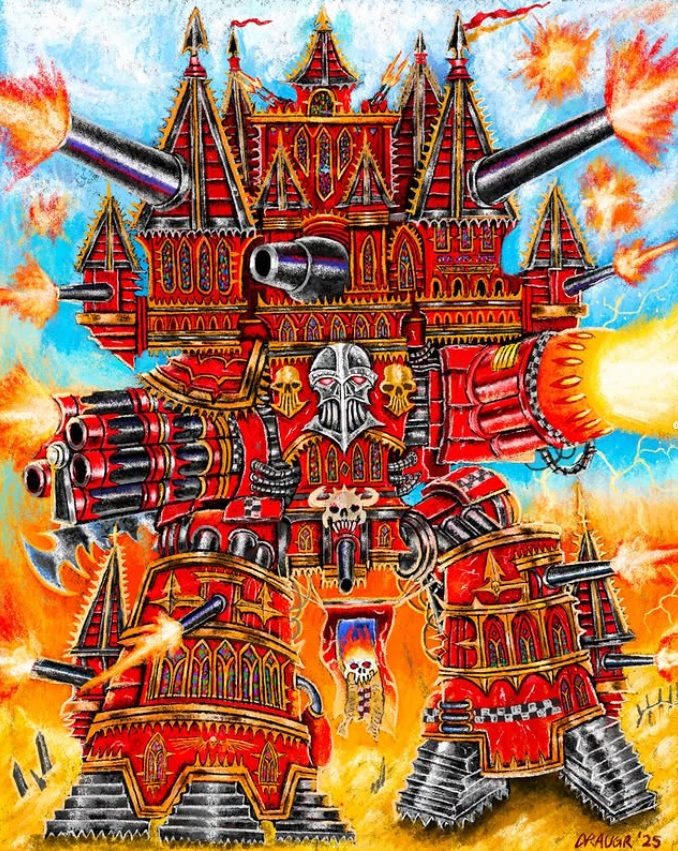 Imperator-class Emperor Titan Warhammer 40k Art
