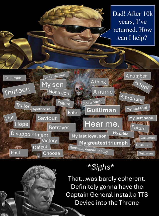 Dad! I've returned! Warhammer meme