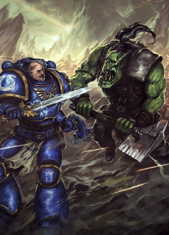 Ultramarines Versus Orks Epic Fight