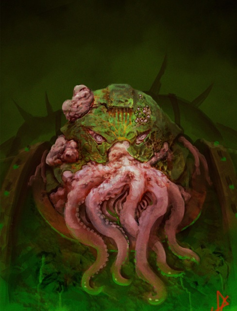 Sinister Death Guard Warhammer 40k Art