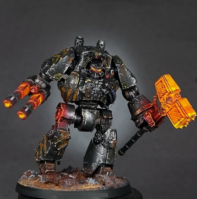 Iron Warrior Contemptor Dreadnought Miniature