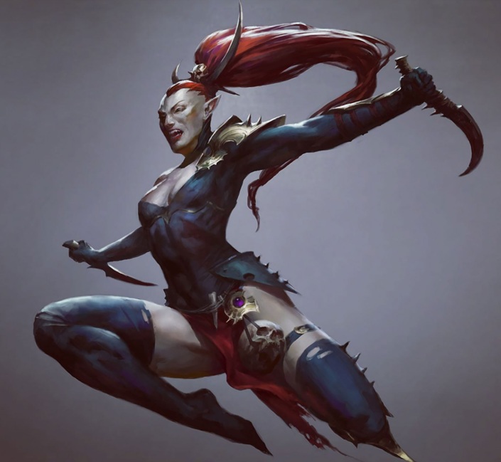 Drukhari Fantastic Illustration