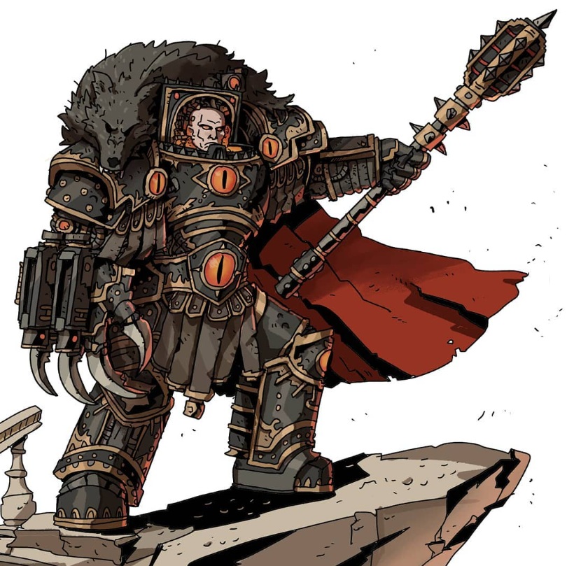 Horus Lupercal Epic Illustration