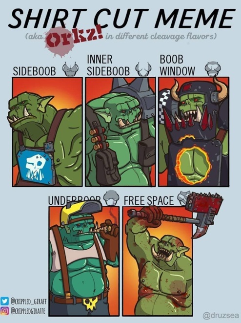 Just Your Sexy Orks, Warhammer meme