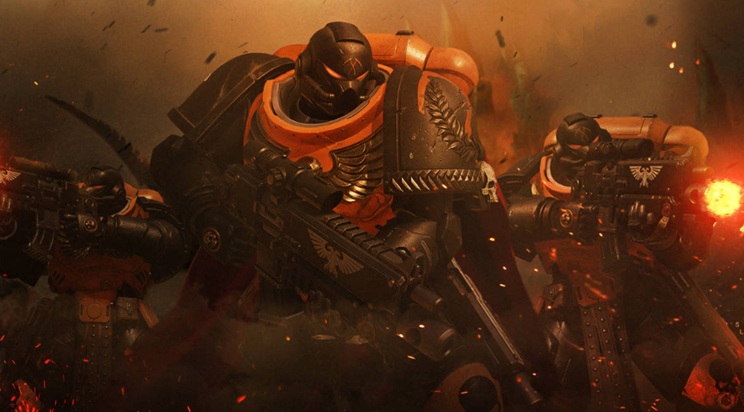 The Scythes of the Emperor Against Tyranids Warhammer Art