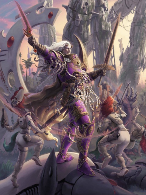 Emperor’s Children Primarch Fulgrim vs Eldar Howling Banshees