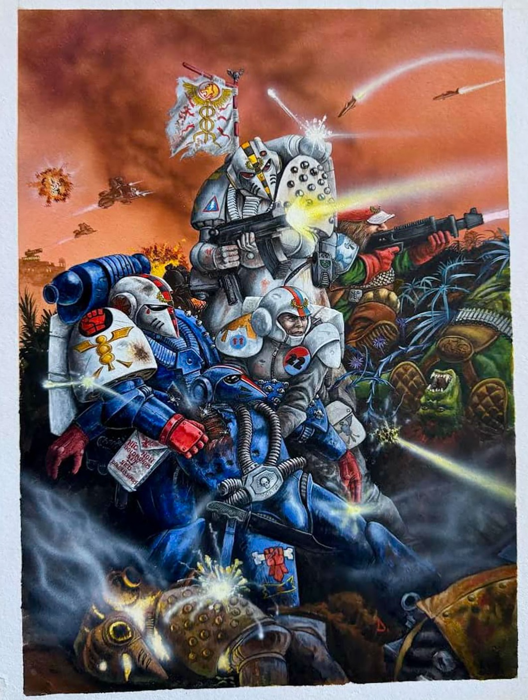 Crimson Fists Medics Oldhammer Artwork