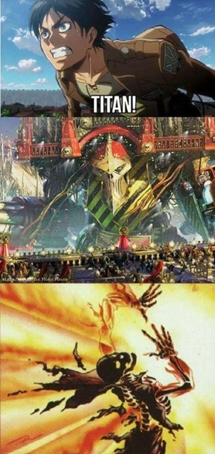 Everybody gangsta' until the cathedral starts walking, Warhammer meme