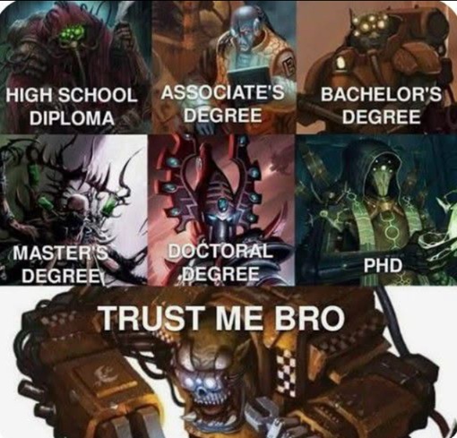 Krieger be like I need more gun, Warhammer meme