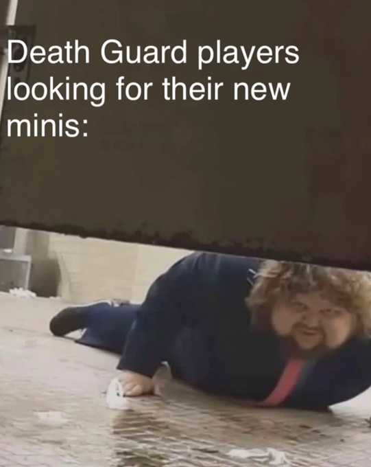 Death Guard Player Looking for their new minis, Warhammer meme